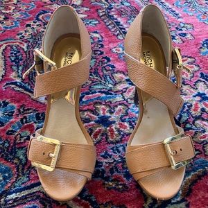 NWOT 8.5 Michael Kors stiletto platform sandals